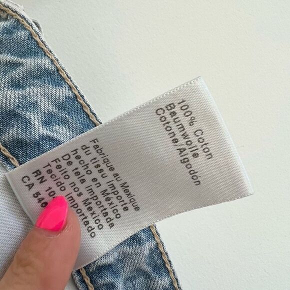 AG The Phoebe Women's High Waisted Distress Tapered Leg Denim Jeans Blue 27 - Picture 9 of 11